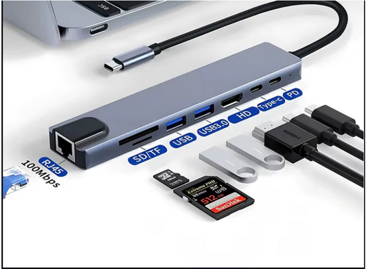 Homedge.shop specializes in cutting-edge home electronics and smart gadgets. 8-in-1 USB-C Hub
