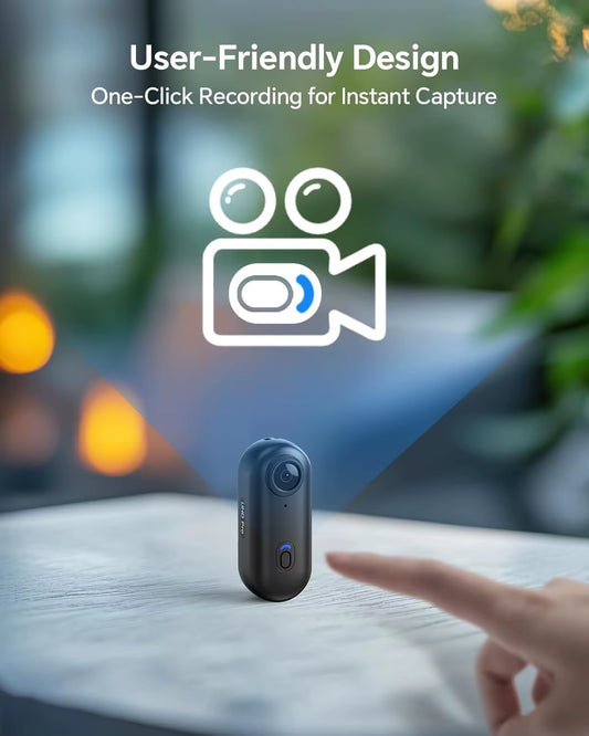 W4 2K Mini Body Camera - 64GB, 360° Rotatable Clip, Magnetic Clip & 800mAh Battery - Perfect for Outdoor Recording!