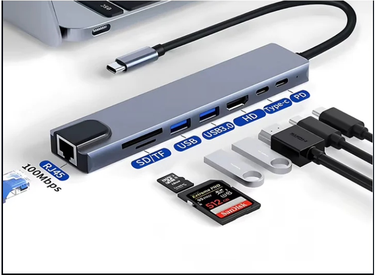 Homedge.shop specializes in cutting-edge home electronics and smart gadgets. 8-in-1 USB-C Hub