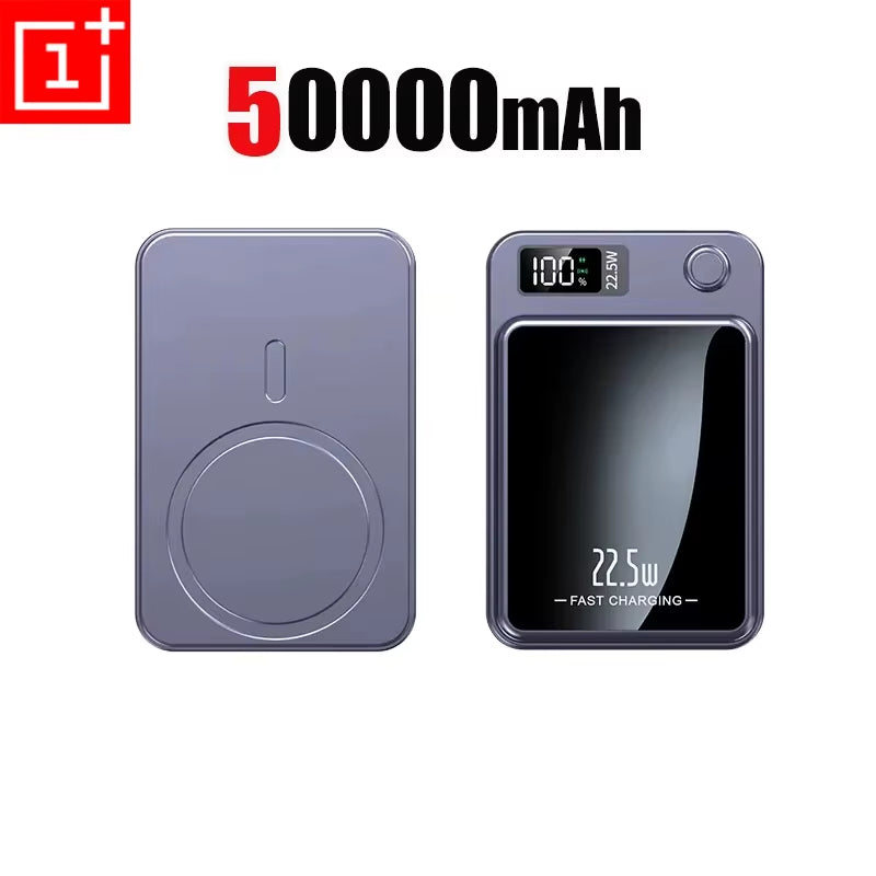 200000Mah Power Bank Magnetic Wireless 22.5W Ultra Capacity Super Fast Charging Power Bank for Iphone16 Samsung