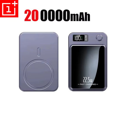 200000Mah Power Bank Magnetic Wireless 22.5W Ultra Capacity Super Fast Charging Power Bank for Iphone16 Samsung