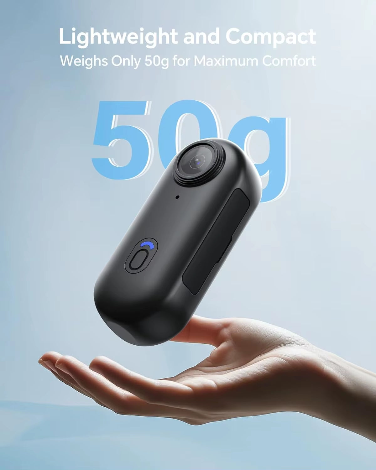 W4 2K Mini Body Camera - 64GB, 360° Rotatable Clip, Magnetic Clip & 800mAh Battery - Perfect for Outdoor Recording!