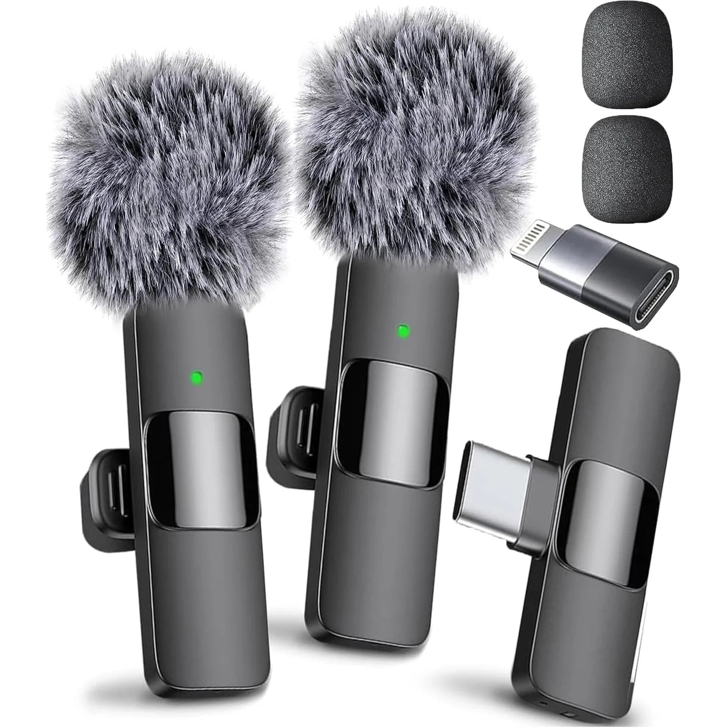 Professional Mini Wireless Lavalier Microphone for iPhone & Android – Perfect Audio Quality on-the-Go!