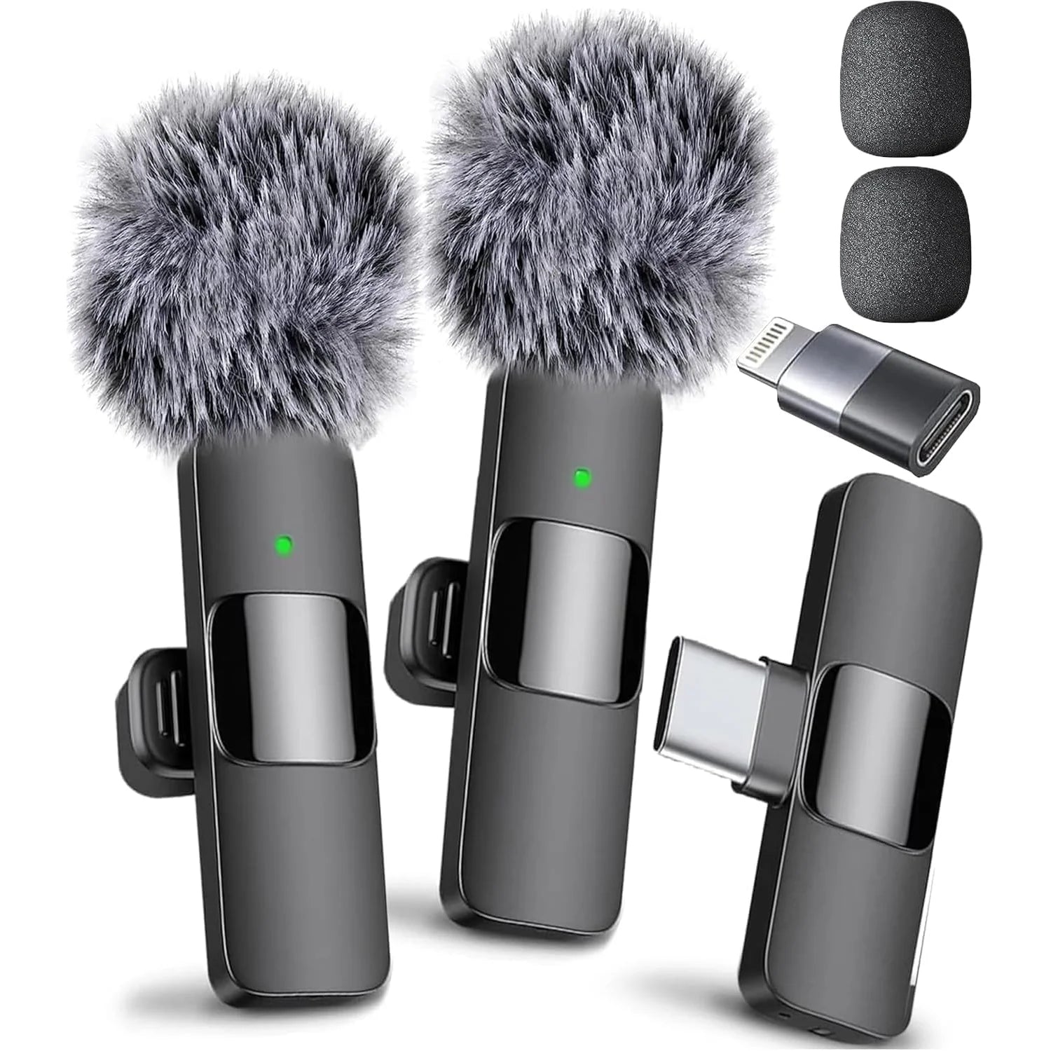 Professional Mini Wireless Lavalier Microphone for iPhone & Android – Perfect Audio Quality on-the-Go!