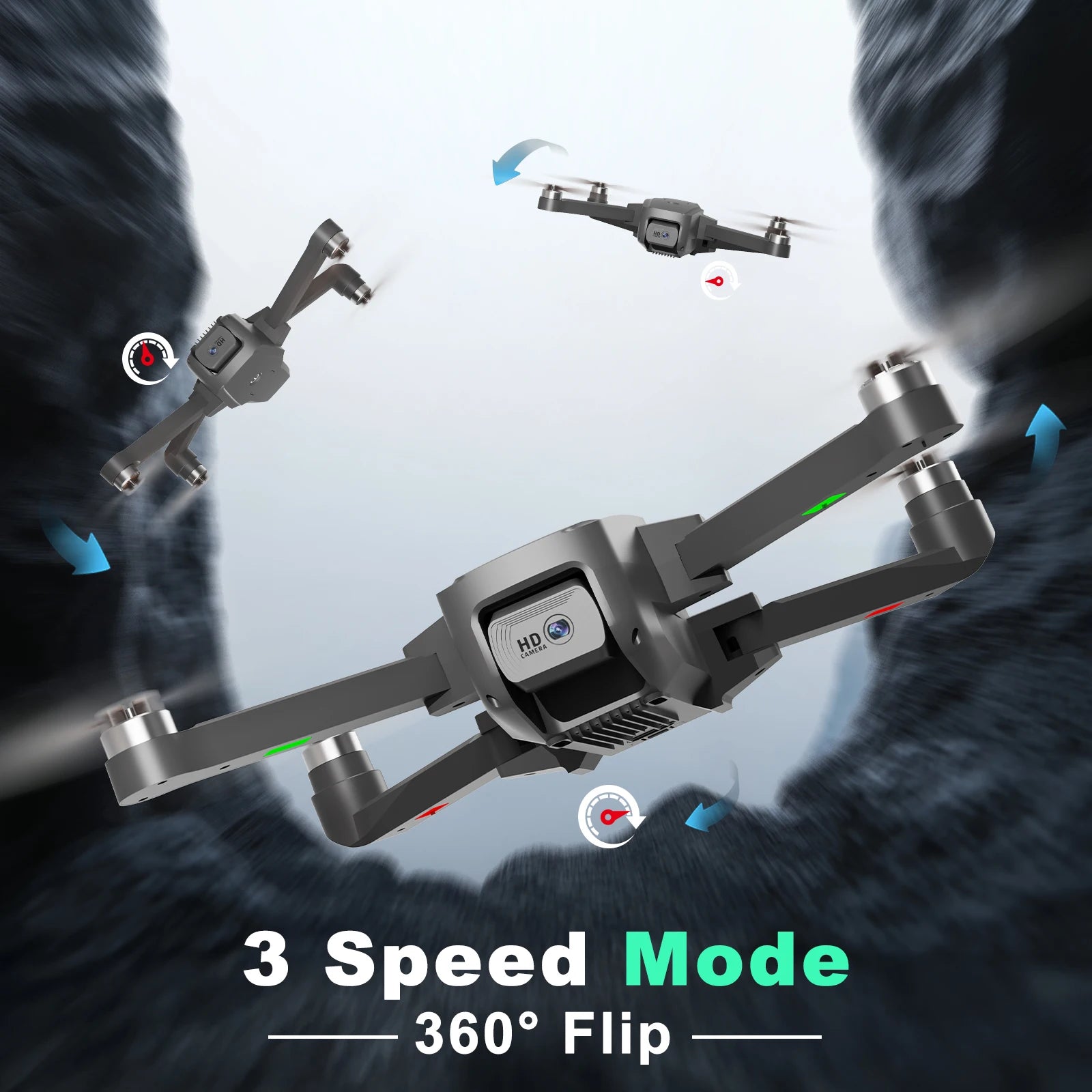 Next-Gen IDEA16 4K Dual Camera Drone - 5G WiFi, 2 Batteries & Brushless Motor - Perfect for All Ages!