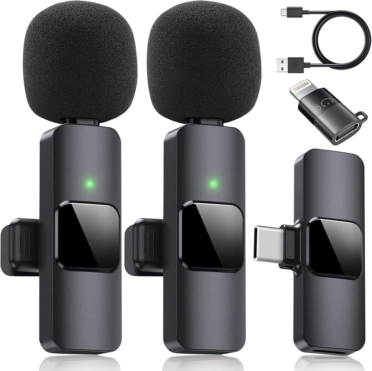 Microfono Mini Inalambrico De Para Celular Iphone Solapa 2 Mic