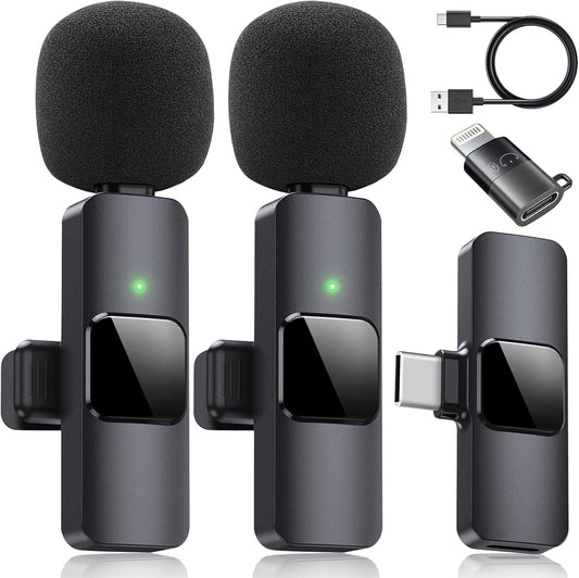 Microfono Mini Inalambrico De Para Celular Iphone Solapa 2 Mic