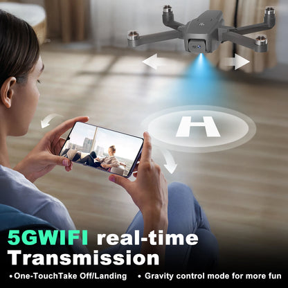Next-Gen IDEA16 4K Dual Camera Drone - 5G WiFi, 2 Batteries & Brushless Motor - Perfect for All Ages!