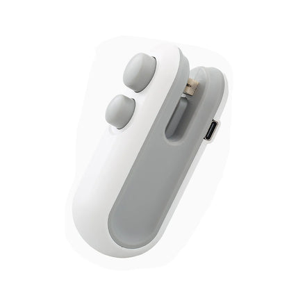 Mini Bag Sealer 2024 New 2 in 1 Usb Rechargeable Chip Bag Sealer Heat Seal Portable Handheld Rechargeable Vacuum Food Sealer Bag Sealing Machine for Snacks Chips Fresh Storage