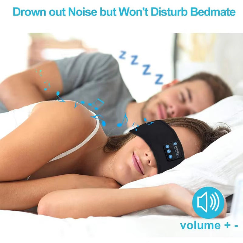 Comfortable Bluetooth Sleep Headband Earphones - Wireless Music Headphones for Sports and Relaxation