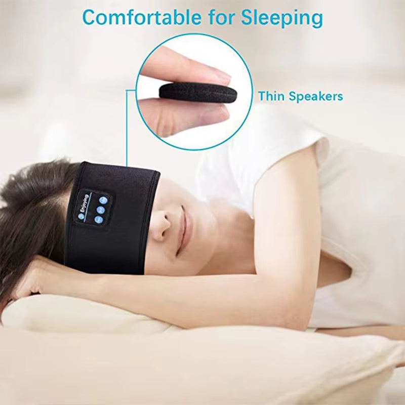 Comfortable Bluetooth Sleep Headband Earphones - Wireless Music Headphones for Sports and Relaxation