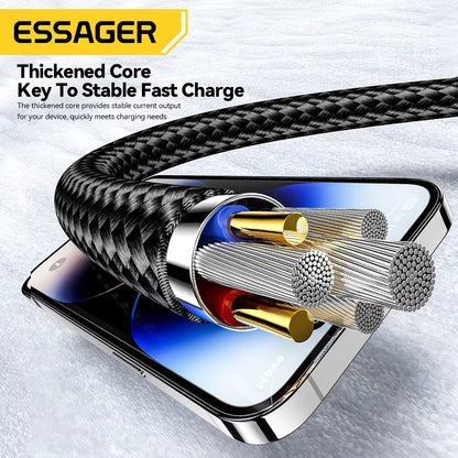 4 in 1 USB Cable Type C 65W PD Fast Charging Wire Type C to Type C Cable for Iphone 16 15 14 Pro Max Ipad HUAWEI Xiaomi