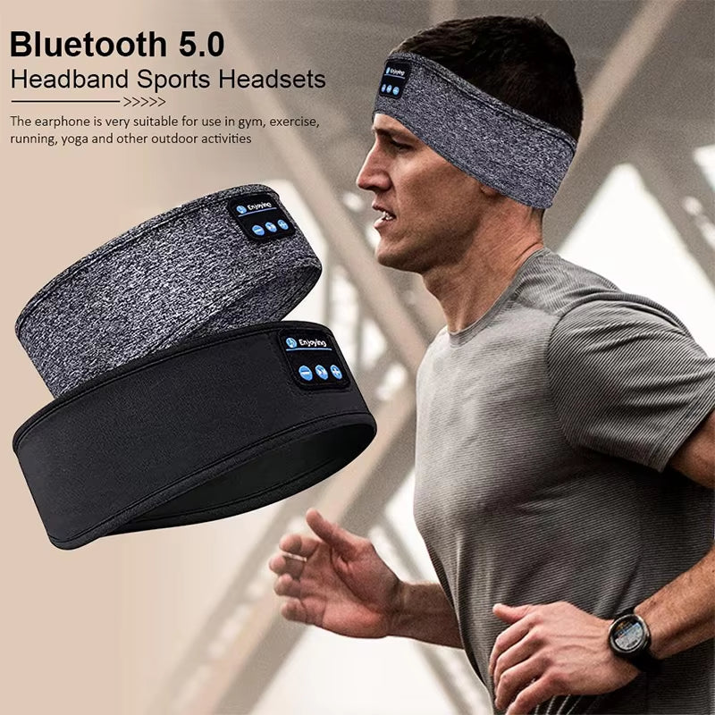Comfortable Bluetooth Sleep Headband Earphones - Wireless Music Headphones for Sports and Relaxation