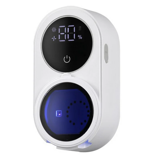 Able-Smart Home Toothbrush Holder Cleaner for Bathroom Light Cleaning Fan Drying Automatic Rotating Cover Wall Mounting