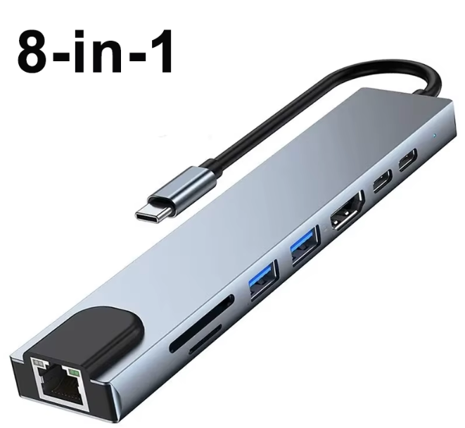 87W 8 in 1 USB C Hub