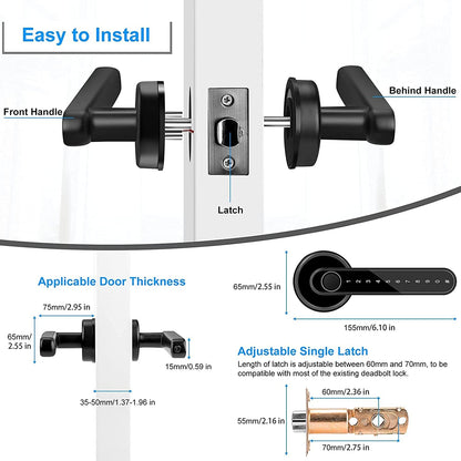 Smart Fingerprint Door Lock - Keyless Entry with App & Backup Options - Ideal for Home, Hotel, Office & More - Sleek Silver Design. At Homedge.shop, we specialize in home electronics and smart gadgets that simplify everyday life.