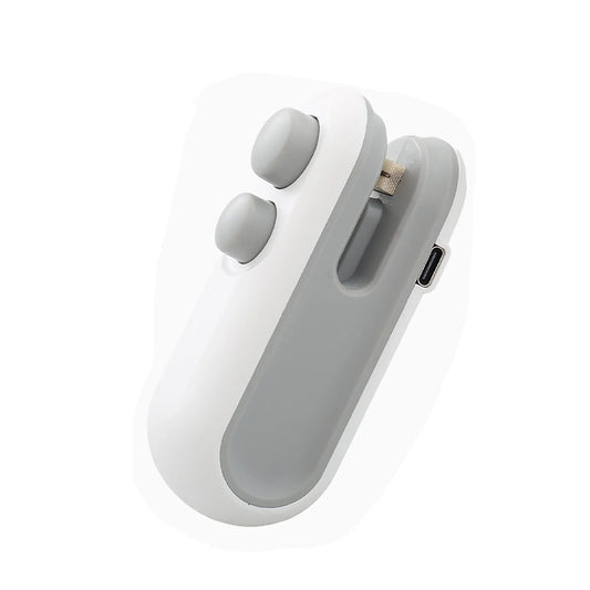 Mini Bag Sealer 2024 New 2 in 1 Usb Rechargeable Chip Bag Sealer Heat Seal Portable Handheld Rechargeable Vacuum Food Sealer Bag Sealing Machine for Snacks Chips Fresh Storage