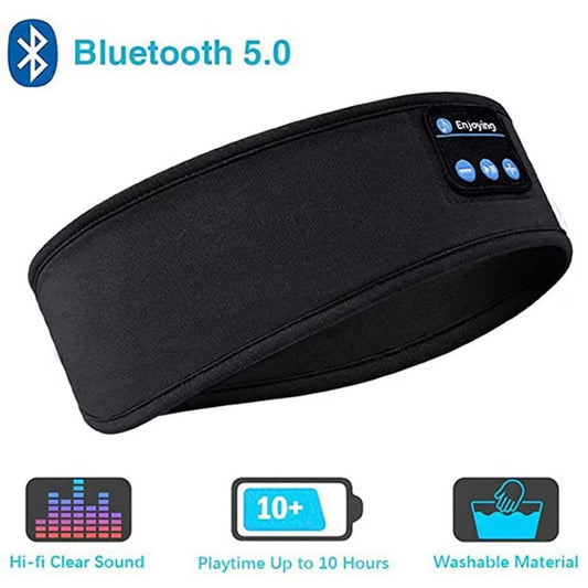 Comfortable Bluetooth Sleep Headband Earphones - Wireless Music Headphones for Sports and Relaxation