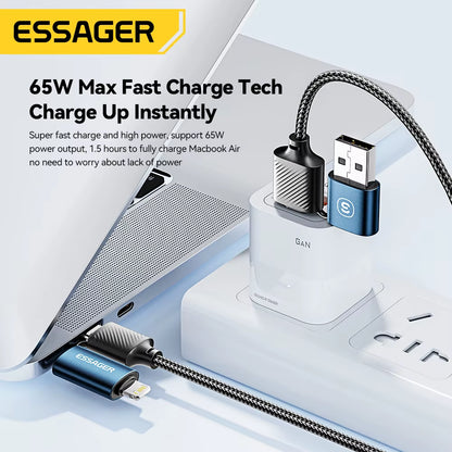 4 in 1 USB Cable Type C 65W PD Fast Charging Wire Type C to Type C Cable for Iphone 16 15 14 Pro Max Ipad HUAWEI Xiaomi