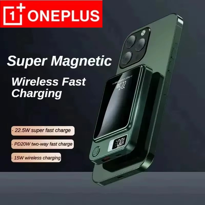200000Mah Power Bank Magnetic Wireless 22.5W Ultra Capacity Super Fast Charging Power Bank for Iphone16 Samsung