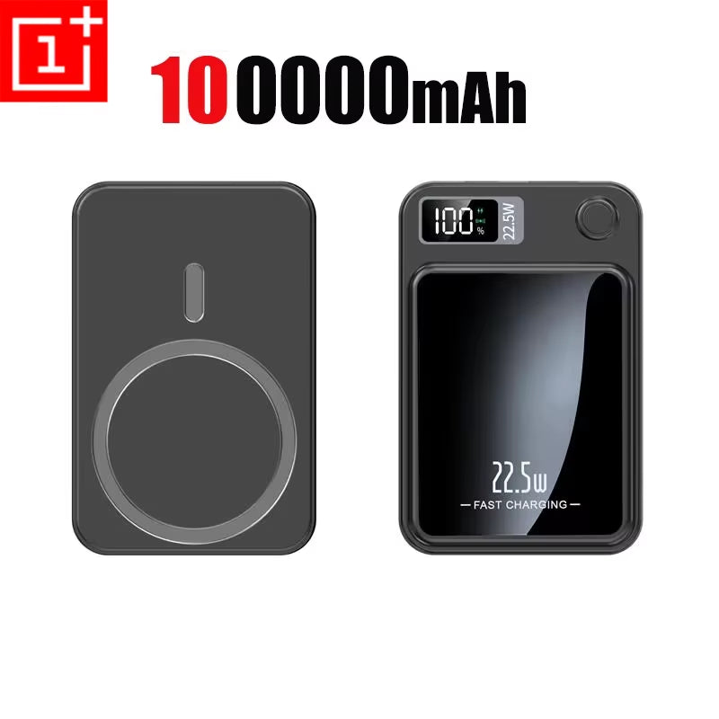 200000Mah Power Bank Magnetic Wireless 22.5W Ultra Capacity Super Fast Charging Power Bank for Iphone16 Samsung