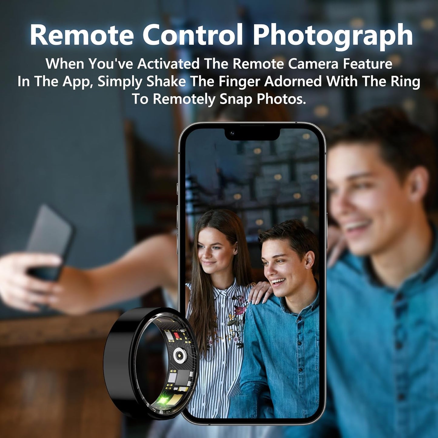 Smart Health Ring for Women Men Fitness Tracker with Heart Rate, Blood Oxygen, Blood Pressure, Sleep Monitoring, Step Counting, IP68 Waterproof for Ios and Android, No Subscription Fee, Rose Gold 8