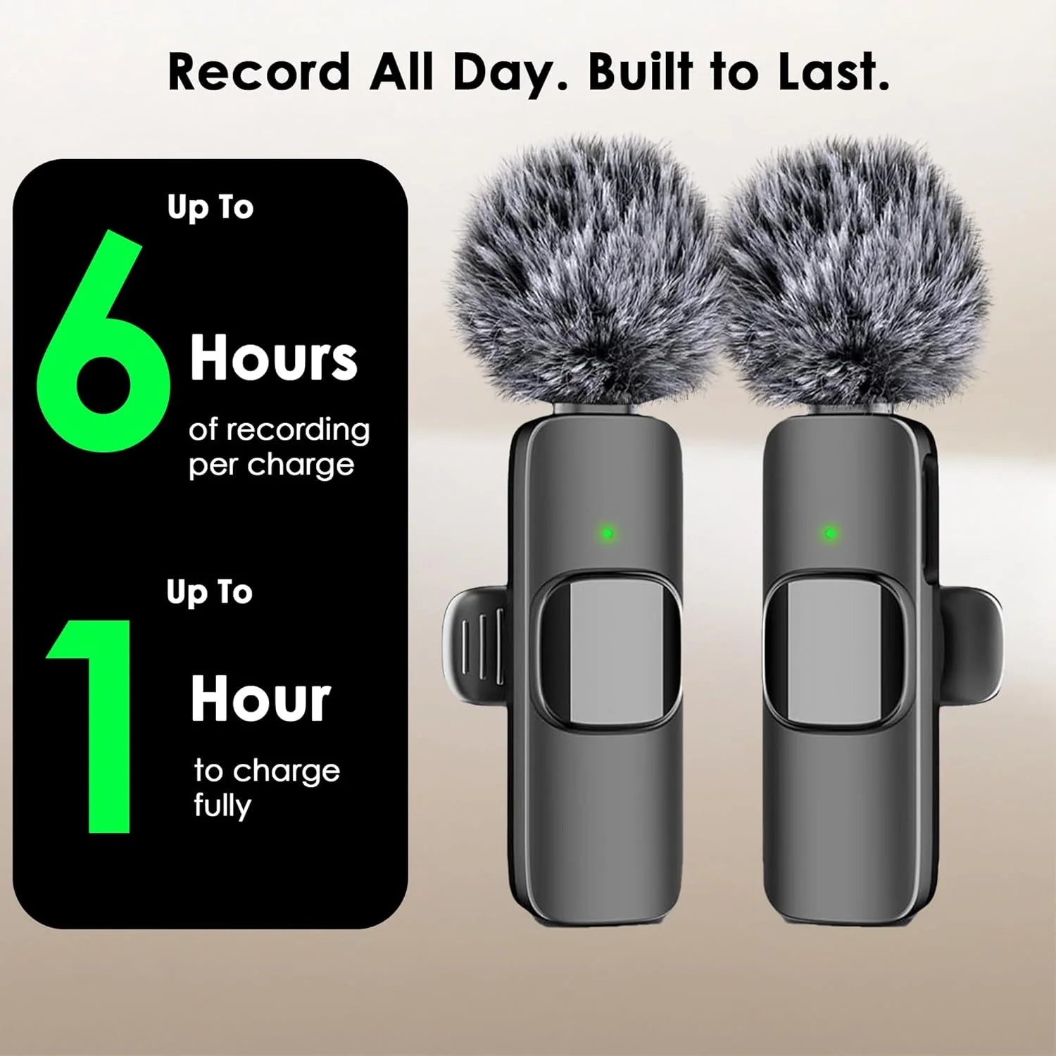 Professional Mini Wireless Lavalier Microphone for iPhone & Android – Perfect Audio Quality on-the-Go!